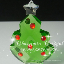 árbol de Navidad de cristal para adornos de navidad
